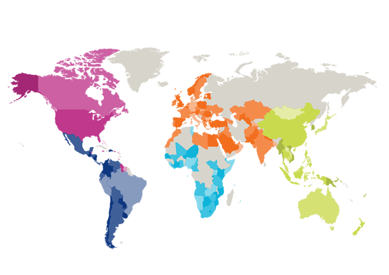 PKF Global Network Map